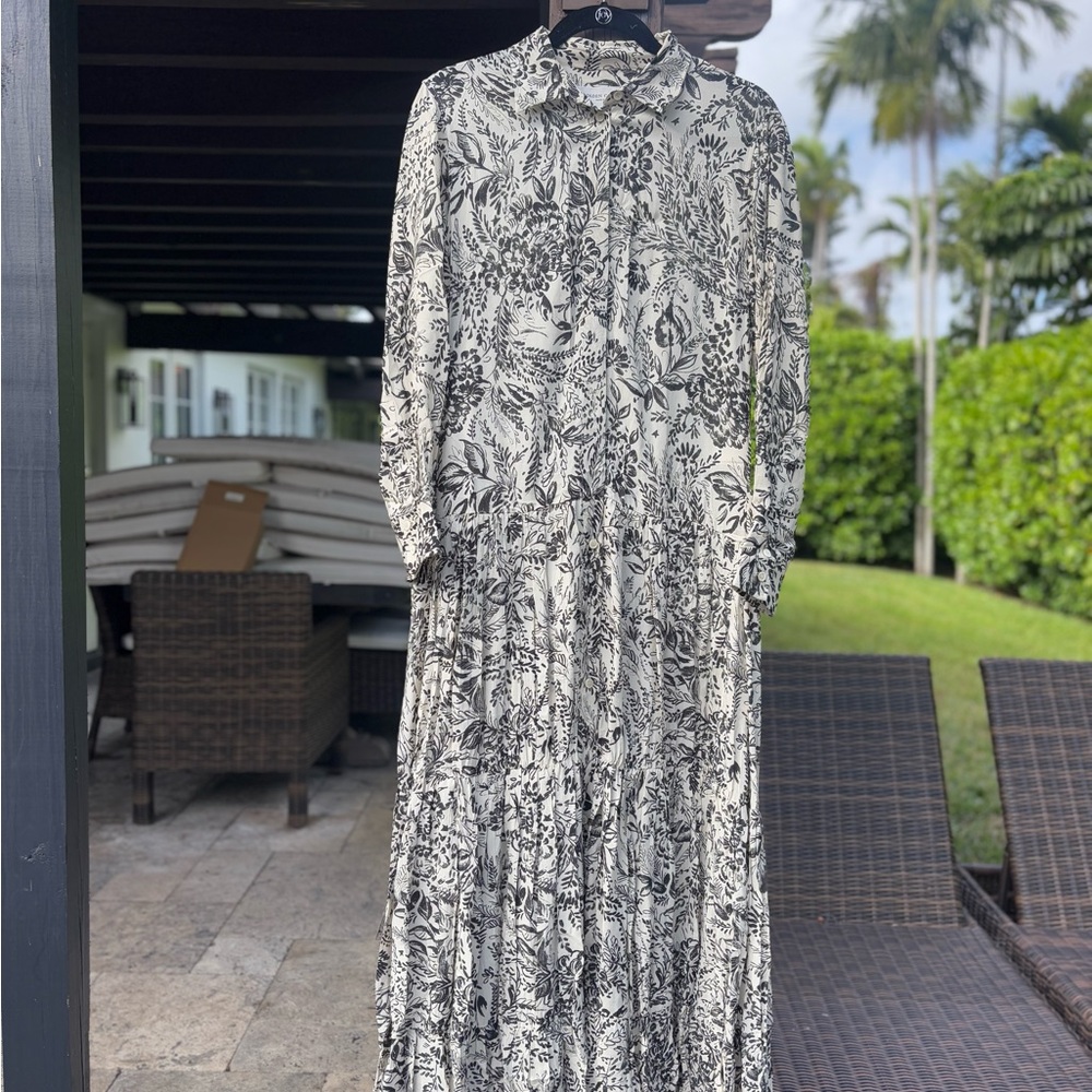 Floral Print Long Sleeve Dress